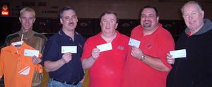 TOWN & COUNTRY TOURNAMENT - WINNERS
JANUARY 14 & 15, 2006
(L to R) Chad Hall 5th, T. Chad Hall 4th, Larry Taber 2nd, J