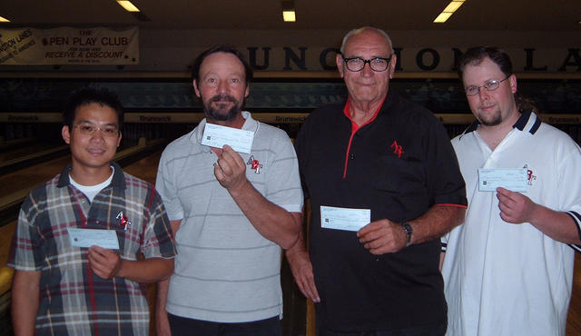 Junction Combo - WINNERS
August 27 & 28, 2005 (L to R)
Jimmy Tran 2nd, Elden Pierce CHAMPION, Ron Chandler 3rd, Ryan Wooda