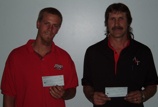 SOUTH COUNTY LANES TOURNAMENT WINNERS
JULY 8, 2006
(L to R)Jeff Kirk CHAMPION,
Lorin Ross 2nd.