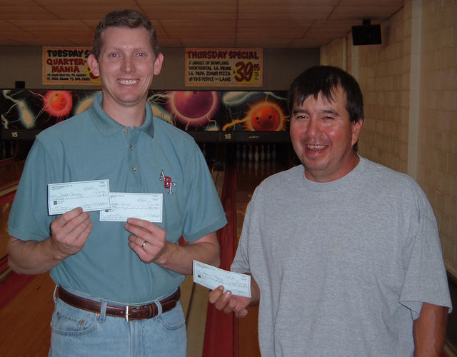 ORCHARD LANES TOURNAMENT WINNERS
OCTOBER 7, 2006
(L to R)
Jeff Connor CHAMPION,
Junior Lopez 2nd.