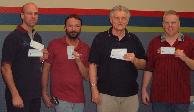 ALL STAR SANDY LANES MASTER DIV. WINNERSJANUARY 21 & 22, 2006(L to R) Martin "Team USA" Bedford 4th, Elden Pierce