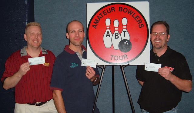 BONWOOD BOWL MASTER DIV. WINNERSNOVEMBER 26 & 27, 2005(L to R) Dave Ingraham 3rd, Martin Bedford CHAMPION, Craig Harrington