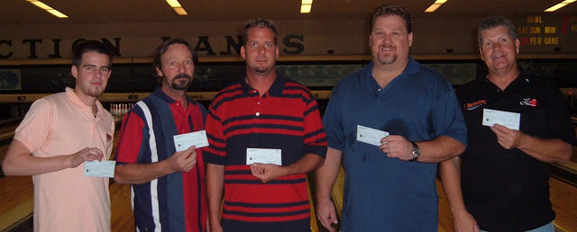 JUNCTION LANES MASTER DIV. WINNERSOCTOBER 15 & 16, 2005(L to R) Justin Sanchez 4th, Elden Pierce 2nd, Mike Hymas CHAMPION, T