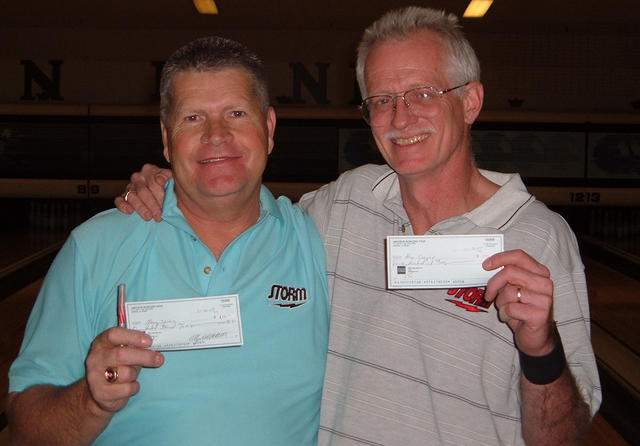 JUNCTION LANES MASTER DIV. WINNERSNOVEMBER 19 & 20, 2005(L to R) Maury Jacobs 2nd, Alan Cooper CHAMPION