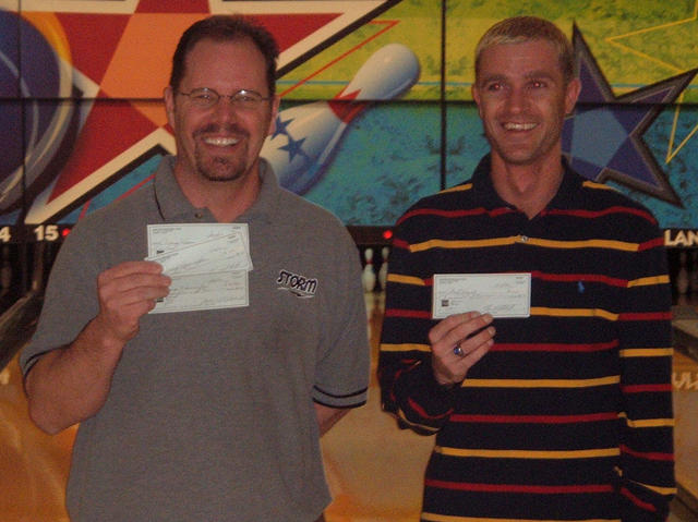 ALL STAR SANDY LANES SCRATCH DIV. WINNERSJANUARY 22, 2006(L to R) Craig "THE HARE" Harrington CHAMPION, Chad Hal