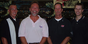 SPARETIME FAMILY FUN CENTER TOURNAMENT WINNERS
JUNE 10, 2006
(L ro R) Mike Douglas T-3rd,
Rich Arcaris CHAMPION,
Lonnie Reed