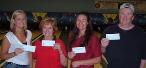 Bonwood Combo - WINNERS
September 2 thru 5, 2005 
(L to R) 
Jamie Jarvis 2nd, Paula Boronda CHAMPION, Dana Fjeldsted 3rd, Lar