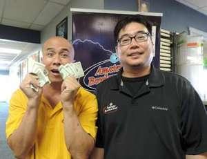 VALLEY LANES DOUBLES WINNERS  AUG. 31, 2014 - SAMMY K & PETER HUANG