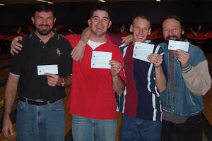 AMF RITZ YEAR END SPECIAL EVENT MASTER DIV. WINNERSDECEMBER 17 & 18, 2005(L to R) Arlyn Fjeldsted 5th, Danny Underwood 2nd,
