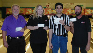 DELTON LANES MASTERS DIV. WINNERSOctober 9th & 10th, 2004: (l to r)Jerry Meissner 4th, Terry Sargent 2nd, Gary Okumura CHAMP