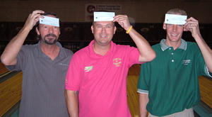 TOWN & COUNTRY LANES MASTER DIV. WINNERSOCTOBER 1 & 2, 2005(L to R) Elden Pierce 2nd, Robert Harris CHAMPION, Adam Pierc