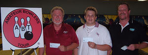 BONWOOD BOWL SCRATCH DIV. WINNERSMAY 29, 2006(L to R) Jerry Meissner CHAMPION,Jordan Harrison 2nd,Troy Wareing 3rd.